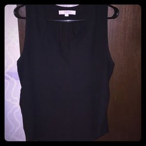 Ann Taylor Loft Black sleeveless blouse M
